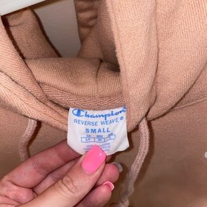 Blush color champion hoodie
